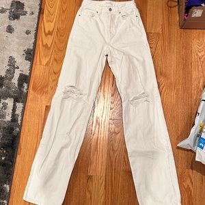 Pac Sun white ripped jeans